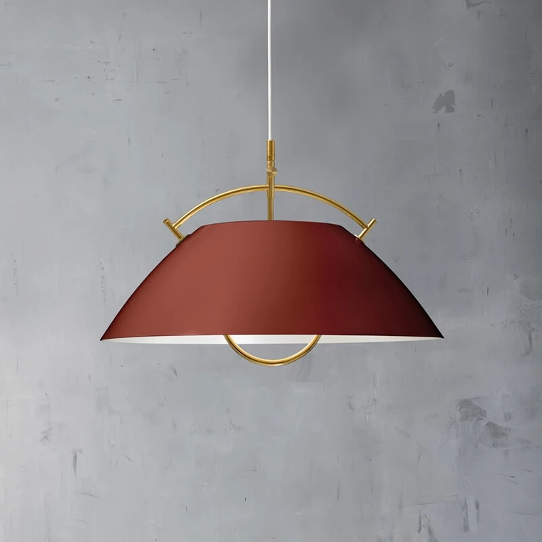 The Pendant Bordeaux/Gold Wegner Cable Lift Pendant - Pandul - Buy